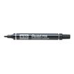 Pentel PEN N50 - Pack de 12 marqueurs permanents - pointe ogive - noir