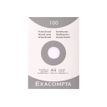 Exacompta - Pack de 100 Fiches Bristol - A5 - petits carreaux - non perforées - blanc
