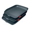 Leitz Cosy - 3 Corbeilles à courrier plastique - gris