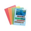 Exacompta - 10 Pochettes coin - A4 - 12/100 - couleurs transparentes assorties
