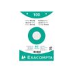 3130631106080-Exacompta - 10 Packs de 100 Fiches Bristol - A5 - petits carreaux - perforées - blanc-Avant-1