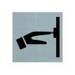 Pickup - Plaque de signalisation -  80 x 80 mm - autocollant - sonnez