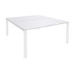 Bureau Bench IRIS - L180 cm - Plan de départ - Pieds blanc - plateau Blanc perle