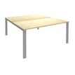 Bureau Bench IRIS - L180 cm - Plan de départ - Pieds aluminium - plateau imitation Erable