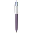 3086123762190-BIC 4 Couleurs Pearl - Stylo à bille 4 couleurs - corps violet--0