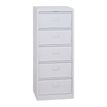 Colonne à clapets - L41 x H104 x P35 - 5 clapets - gris clair