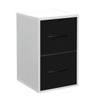 0000793671883-Classeur mélaminé monobloc - 2 tiroirs dossiers suspendus - H69 x L42 x P44 cm - corps blanc - tiroir--0