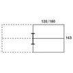3253310520080-Bureau Bench IRIS - L140 cm - Plan suivant - Pieds blanc - plateau imitation noyer--4
