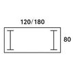 0404000120674-Bureau simple IRIS - L120 cm - Plan de départ - Pieds aluminium - plateau imitation Merisier--2