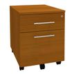 Caisson mobile IRIS - L43 x H56 x P60 cm - 2 tiroirs - imitation Merisier