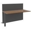 3253310332232-Banque d'accueil Module suivant haut OLA - L120 x H112 x P82,5 cm - structure carbone, plateau noyer--0