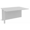 3253310202887-Banque d'accueil Module intermédiaire PMR OLA - L100 x H72,5 x P115 cm - structure blanc perle, platea--0