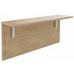 Tablette pour banque d'accueil OLA - réglable en hauteur - L60 x P30 cm - equerre blanche (A positionner sur module haut ou retour direct haut) - chêne clair