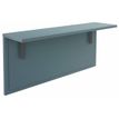Tablette pour banque d'accueil OLA - réglable en hauteur - L100 x P30 cm - equerre carbone (A positionner sur module haut ou retour direct haut) - bleu argile