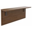Tablette pour banque d'accueil OLA - réglable en hauteur - L60 x P30 cm - equerre carbone (A positionner sur module haut ou retour direct haut) - noyer