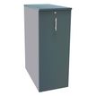3253310170988-Caisson TOWER - L44 x H114 x P80 cm - 3 tablettes + 1 support DS réglable - structure alu - dessus et fa--0