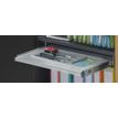 Tirette plumier escamotable pour caisson TOWER - aluminium