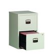 0000793458064-Classeur métallique monobloc - 2 tiroirs - H67 x L41 x P40 cm - gris clair--0
