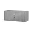 Réhausse pour armoire à rideaux métalliques - L120 x P43 x H43 cm - silver