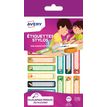 Avery - 30 Étiquettes adhésives pour stylos - 50 x 10 mm - tropical