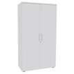 0404000124559-Armoire haute EXPRIM/LOFTER/LEVEL - H180 x L80 x P47 - 2 portes - Corps Blanc perle - Dessus et portes --0