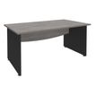 3253310174993-Bureau droit DUAL - L140 - Pieds Anthracite - plateau imitation Chêne gris--0