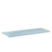 Tablette pour armoire à rideaux monobloc - L120 x P43 x H43 cm - gris clair
