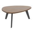 3253310179851-Table basse galet - L100xH42xP90/80 - pied carbone - plateau imitation noyer--0