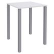 3253310166349-Table Lounge 4 pieds - L80xH105xP80 cm - Pied alu - plateau blanc perle--0