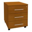 Caisson mobile IDRA/DUAL - L43 x H56 x P60 cm - 3 Tiroirs - Imitation  Merisier