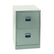 0000791450688-Classeur métallique monobloc professionnels - 2 tiroirs - H71 x L41 x P62 cm - beige--0
