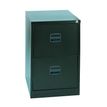 Classeur métallique monobloc professionnels - 2 tiroirs - H71 x L41 x P62 cm - anthracite