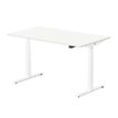 3760350281111-Bureau électrique UGO - L140x80cm - pieds blancs - plateau blanc laqué--1