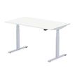 Bureau électrique UGO - L160x80cm - pieds gris - plateau blanc laqué
