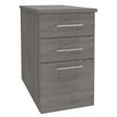 Caisson bout de bureau EXPRIM/LOFTER - L47 x P80 cm - imitation chêne gris