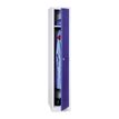 3700339889051-Vestiaire industrie propre monobloc 1 colonne - H180 x L30 x P50 cm - gris/bleu--0