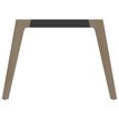 3253310171817-Bureau WOODY Manager - L210 x P100 x H72,5 cm - console retour à droite L200 x P60 cm - pieds carbone - plateau carbone chants imita--1
