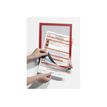 4005546406015-Durable Duraframe - Cadre d'affichage adhésif - A4 - rouge-Avant-2