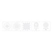 3471056163709-Graine Creative Slow & Art - lot de 5 cartes à décorer - mandala  blanc-Avant-0