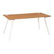 Bureau - SUNDAY - noyer - L 160 cm - pieds trapèze