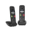4250366856124-Gigaset E290 Duo - téléphone sans fil à grosse touche + combiné supplémentaire - blanc-Avant-4