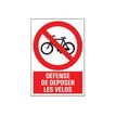Pickup - Panneau Interdiction aux vélos - 230 x 330 mm
