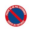 Pickup - Pictogramme rond - Défense de stationner / sortie de voitures - 300 mm