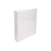 Exacompta Kreacover - Classeur à anneaux personnalisable - Dos 47 mm - A4 Maxi - pour 200 feuilles - blanc - 3 pochettes extérieures