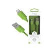 3701263512572-JAYM POP Collection - Câcle USB vers Lightning - 1.5 m - vert-Angle droit-0