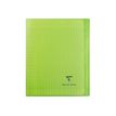 Clairefontaine Koverbook - Cahier polypro 17 x 22 cm - 96 pages - grands carreaux (Seyes) - vert