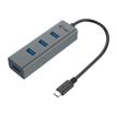 8595611702266-i-Tec USB-C 3.1 Metal HUB - Hub - 4 x SuperSpeed USB 3.0 - de bureau-Angle droit-0