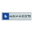 Pickup - Plaque de signalisation - 165 x 44 mm - poussez (vertical)