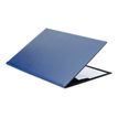 3338805002545-L'Agenda Moderne Satiny - Sous-main à rabat - 56 x 38 cm - bleu marine - Quo Vadis-Angle gauche-0