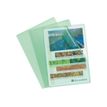 Exacompta - 10 Pochettes coin - A4 - 12/100 - vert transparent